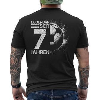 Kinder 7 Geburtstag Retro Fussballpieler 7 Jahre Junge Kinder T-Shirt mit Rückendruck - Geschenkecke