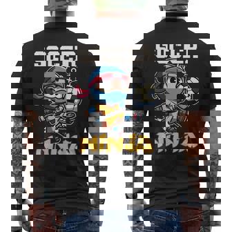 Kinder Fußball-Ninja-Lustiges Fußballspieler-Trainingsspiel T-Shirt mit Rückendruck - Geschenkecke