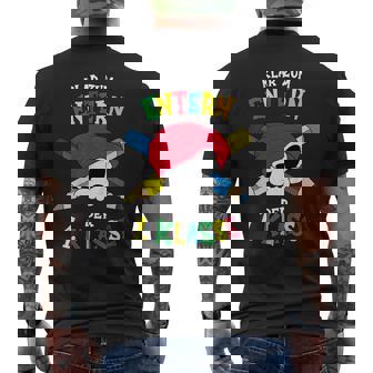 Kinder Kita Abgänger 2025 Kindergarten Abschluss Einschulung Junge T-Shirt mit Rückendruck - Geschenkecke