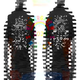 Kindergarten Class Of 2025 Graduation Senior Class Of 2037 Men's T-shirt Back Print - Monsterry