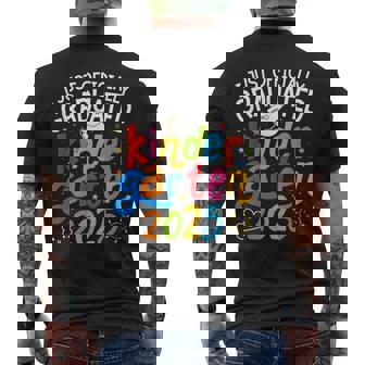Kindergarten Graduation Officially Graduated Class Of 2025 Men's T-shirt Back Print - Thegiftio UK