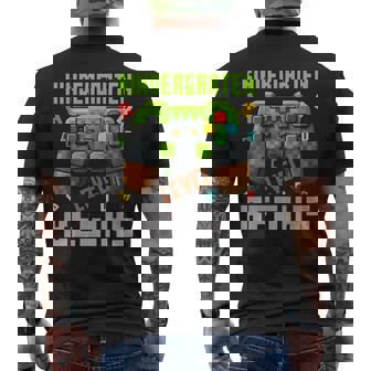Kindergarten Level Begins First Day Of Kindergarten Gaming Men's T-shirt Back Print | Mazezy