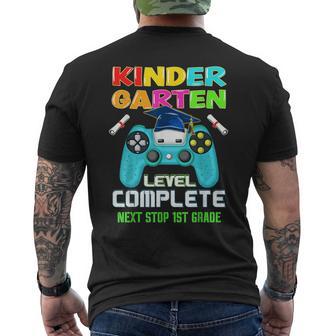 Kindergarten Level Complete Graduation 2025 Gaming Boys Men's T-shirt Back Print - Thegiftio UK