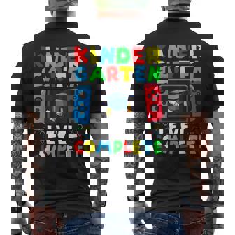 Kindergarten Level Complete Graduation Class 2025 Gamer Boys Men's T-shirt Back Print - Thegiftio