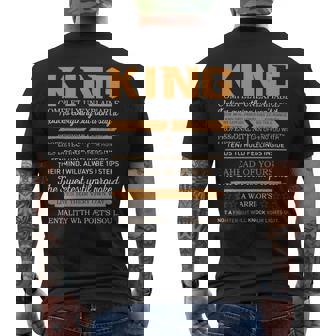 King Completely Unexplainable Notices Everything But Won’T Say It Name Men's T-shirt Back Print - Seseable