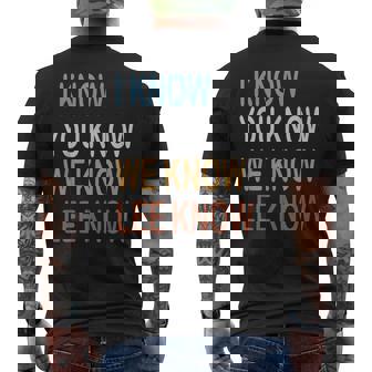 I Know You Know We Know Lee Know Men's T-shirt Back Print - Thegiftio