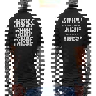 Knoxville Fucking Tennessee Men's T-shirt Back Print | Mazezy