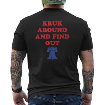 Kruk Around And Find Out Men's T-shirt Back Print - Thegiftio UK