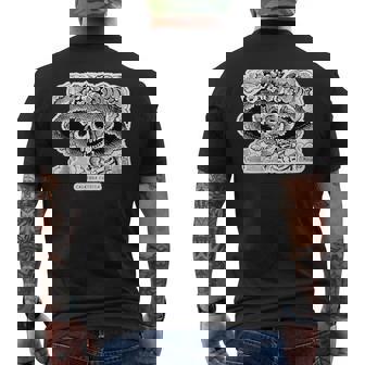 La Calavera カトリーナ ホセ・グアダルーペ・ポサダ作 メンズTシャツ バックプリント - Kawaiitshirt