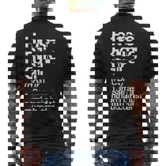 La Chica De La Equitación Definition Deportes Team Camiseta Hombre Estampado Espalda - Regaloses