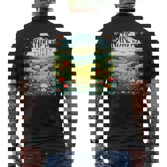 La Nature Est Ma Thérapie Champ De Fleurs T-shirt imprimé au dos - Cadeauxyz