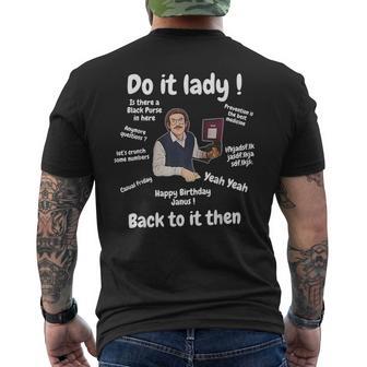 Do It Lady Chit Retro Meme Men's T-shirt Back Print - Thegiftio UK