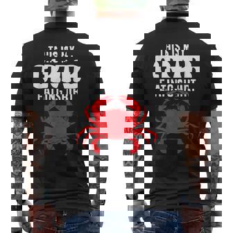 Langosta Mariscos Amante Comer Cangrejos Este Es Mi Cangrejo Comer Camiseta Hombre Estampado Espalda - Regaloses