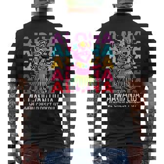 Las Calorías De Un Luau Hawaiano No Cuentan Con El Cerdo De Dibujos Animados De Aloha Camiseta Hombre Estampado Espalda - Regaloses