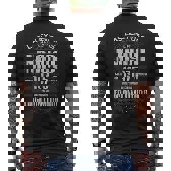Las Leyendas Nacen En Mayo 1975 50 Años Cumpleaños Camiseta Hombre Estampado Espalda - Regaloses