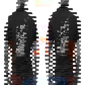 Le Renard Mignon Et Colibri Fleur De Cerisier Cadeau T-shirt imprimé au dos - Cadeauxyz