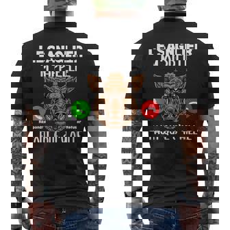 Leanglier M'appelle Faut Que J'y Aille Chasseuranglier T-shirt imprimé au dos - Cadeauxyz