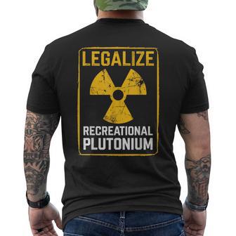 Legalize Recreational Plutonium Men's T-shirt Back Print - Thegiftio UK