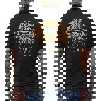 Leo Bouche Lèvres Cadeau De Motif Léopard Look Leo T-shirt imprimé au dos - Cadeauxyz