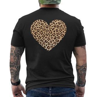 Leo Herz Auf Der Brust Leo Musterchlichtes Leo Herz T-Shirt mit Rückendruck - Geschenkecke