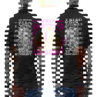 Lesbians Eat What Cat Meme Gay Pride Lgbtq Men's T-shirt Back Print - Monsterry