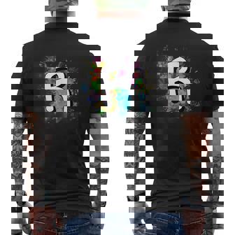 Letra R Retro Para Niñas Y Niños Que Les Gusta La Letra R Camiseta Hombre Estampado Espalda - Regaloses