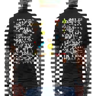Letras Del Alfabeto Búlgara Para Los Niños Con Fotos Camiseta Hombre Estampado Espalda - Regaloses