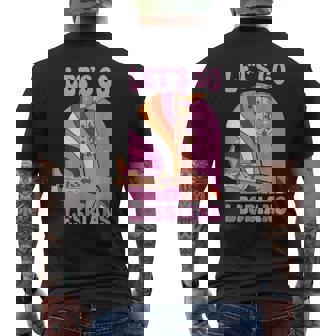 Let's Go Lesbians Lgbtq Lesbian Pride Month Cowgirl Men's T-shirt Back Print - Thegiftio UK