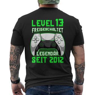 Level 13 Geburtstag Junge Gamer Lustig 2012 13Er Geburtstag T-Shirt mit Rückendruck - Geschenkecke