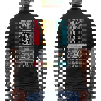 Level 45 Jeu Débloqué 45 Ans Gamer 45E Anniversaire T-shirt imprimé au dos - Cadeauxyz