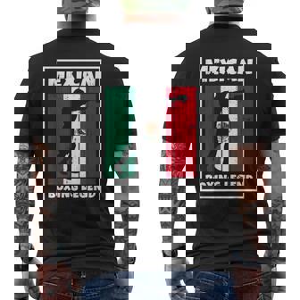 Leyenda Mexicana Del Boxeo Con Bandera Para Boxeador De México Camiseta Hombre Estampado Espalda - Regaloses