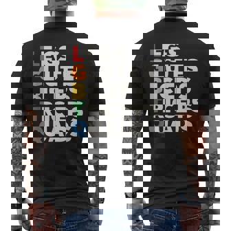 Lgbtq ラッツ 大臀筋 上腕二頭筋 上腕三頭筋 大腿四頭筋 ジム リフティングウェイト メンズTシャツ バックプリント - Kawaiitshirt