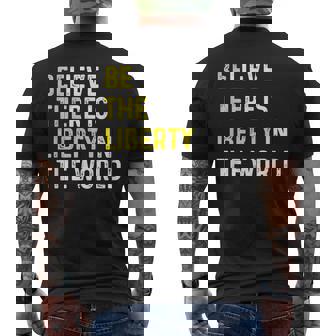 Be The Liberty Libertarian Activist Anarchy Ancap Minarchist メンズTシャツ バックプリント - Kawaiitshirt