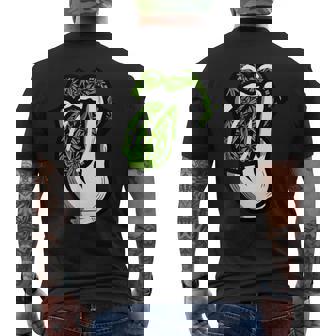 Lickmoke ウィードリーフパターン マリファナ420 大麻ポットギフト メンズTシャツ バックプリント - Kawaiitshirt
