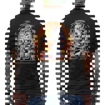 Licorne Amusante Qui Boit De La Bière Pour La Journée Des Hommes Prost T-shirt imprimé au dos - Cadeauxyz