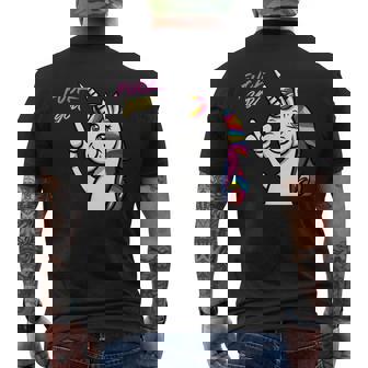 Licorne En Colère Doigt D'honneur Fuck You Unicorn T-shirt imprimé au dos - Cadeauxyz