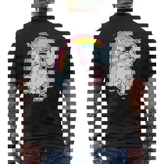 Licorne Et Cœur Arc-En-Ciel T-shirt imprimé au dos - Cadeauxyz