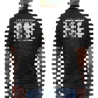 Life Is Better When You Ride Cool Motorcycle Biker Boys Men's T-shirt Back Print - Thegiftio UK