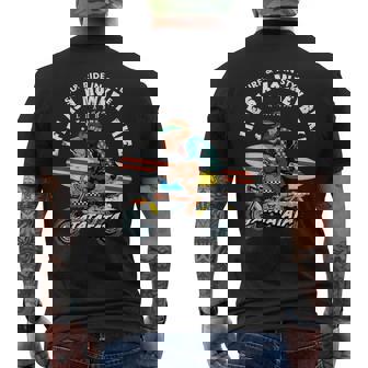 Life Is A Monkey バイク サーフィン 猿版 メンズTシャツ バックプリント - Kawaiitshirt