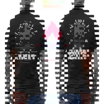 Life Is Better By The Bonfire キャンプファイヤー キャンプ アウトドア ハイカー メンズTシャツ バックプリント - Kawaiitshirt