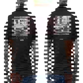 Life Picture Collection _ スティーブ マックイーン4 メンズTシャツ バックプリント - Kawaiitshirt