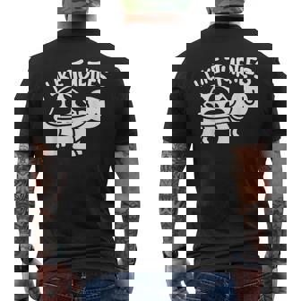 I Like Turtles かわいい 亀 愛 亀 海 動物 好き メンズTシャツ バックプリント - Kawaiitshirt