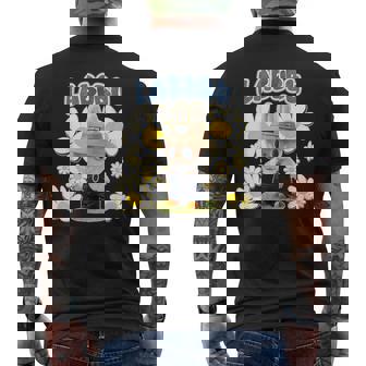 Lindas Flores De Labubu Divertidas Para Amantes De Labubu Camiseta Hombre Estampado Espalda - Regaloses