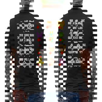 Lindo Conjunto De 12 Animales Chinosigno Del Zodiaco Feliz Año Nuevo Lunar Cuello Camiseta Hombre Estampado Espalda - Regaloses