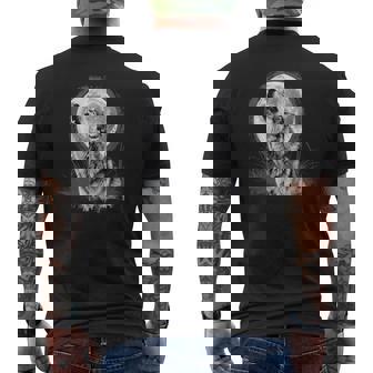 Loboilueta Y Luna Lobos Aventura Naturalezaalvaje Lobo Camiseta Hombre Estampado Espalda - Regaloses