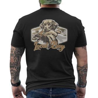 Local Boy Hunting Dog Camo Southern Country Pride Vintage Men's T-shirt Back Print - Thegiftio UK