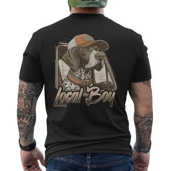 Local Boy Hunting Dog Retro Southern Country Pride Vintage Men's T-shirt Back Print - Thegiftio UK