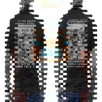 Los Traleritos Dicen Tralala イタリアンブレインロットミーム メンズTシャツ バックプリント - Kawaiitshirt