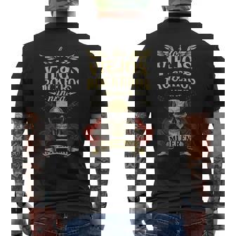 Losiejos Rockeros Nunca Mueren Calavera Guitarras Rock Manga Larga Camiseta Hombre Estampado Espalda - Regaloses