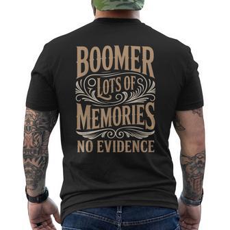 Lots Of Memories Baby Boomer Humor Boomer Boomer Men's T-shirt Back Print - Thegiftio UK